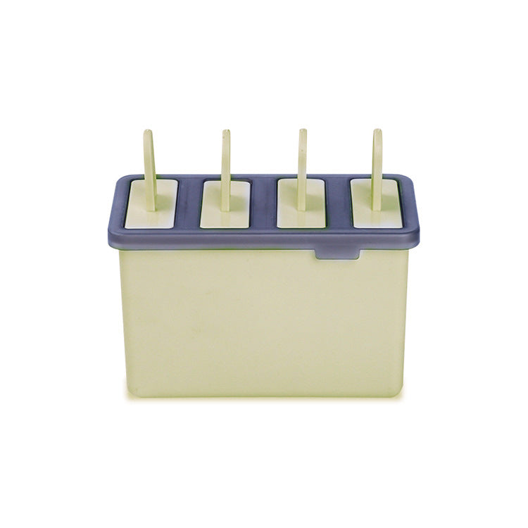 Colorful Ice Cream Popsicle Mold Box Set — 4 Grid, ABS Plastic