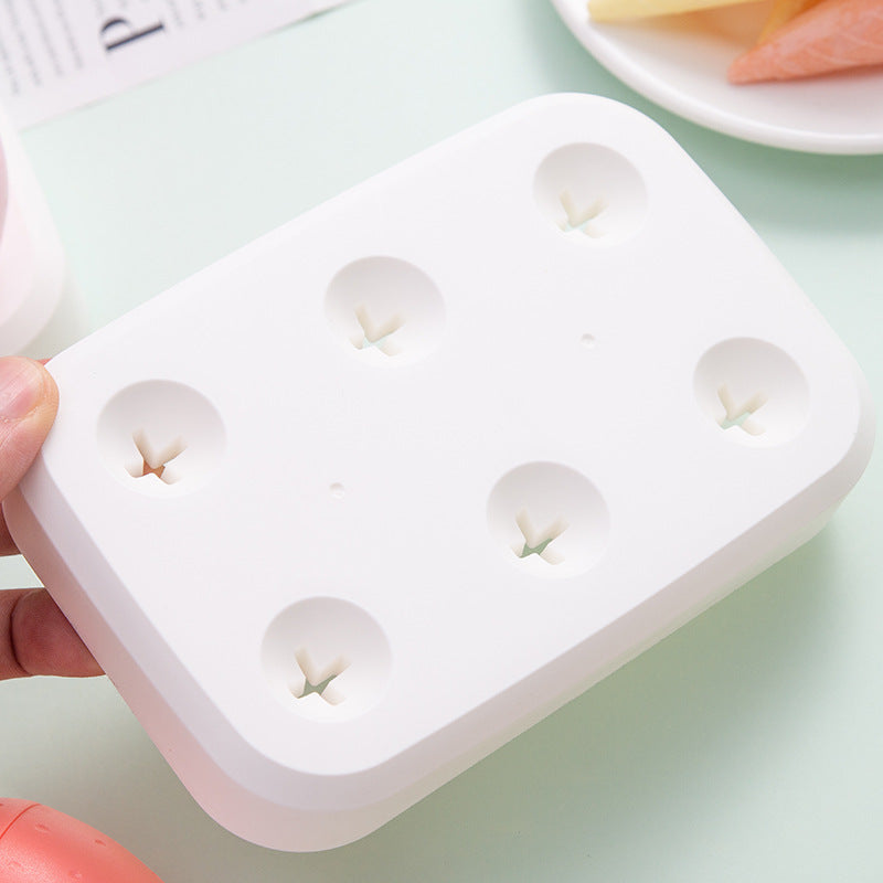 Strawberry Ice Cream Mold — Homemade Popsicle Tray, 4 or 6 Grid