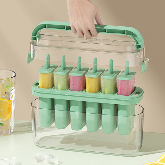 Trendy Popsicle Mold Set — Plastic with Ice Box Option