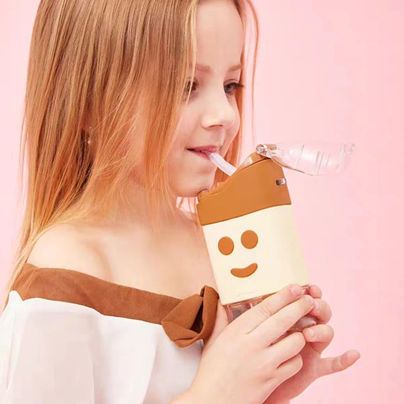 Summer Ice Cream Water Bottle — Cute Donut Design, BPA Free